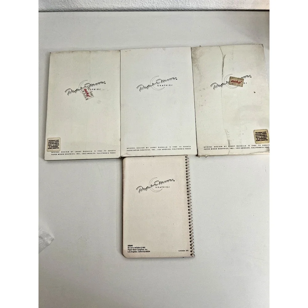 Vintage 1984 LA Olympic Inspired Games‎ Blank Note Pad Lot NEW! (Set of 4)